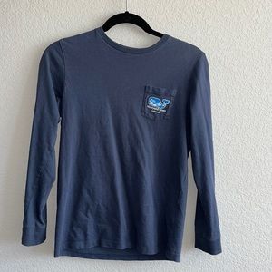 Vineyard Vines. Boys M. Navy long sleeve Colorado tee.